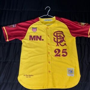 Yellow and Red Baseball Jersey
